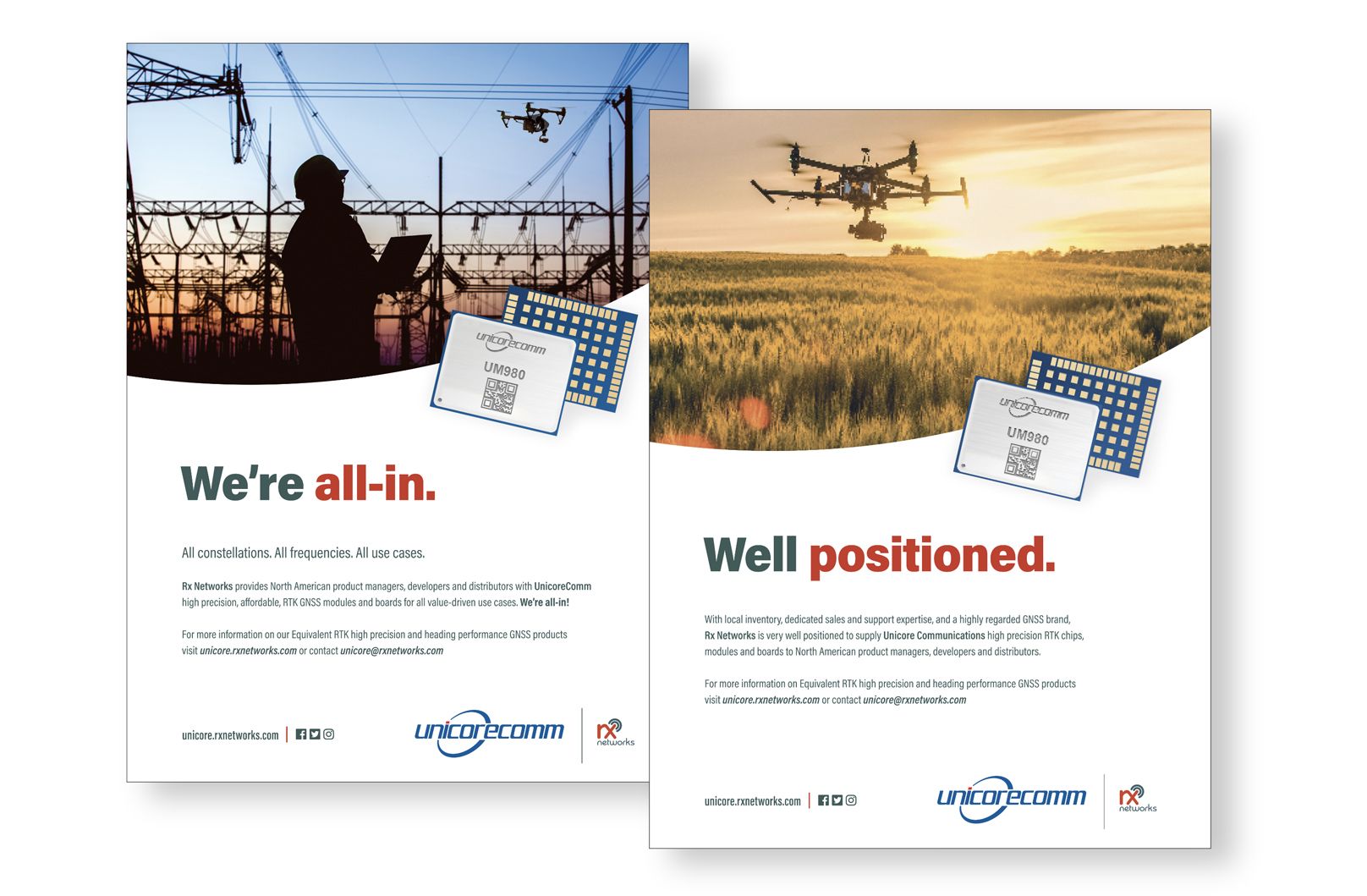 Two unicore.rx ads